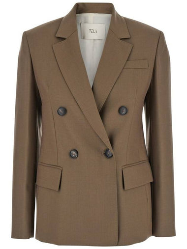 Soho Wool Double Breasted Blazer - TELA - BALAAN 1