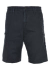 Men's Waffen Slim Fit Cargo Shorts Navy - STONE ISLAND - BALAAN 2