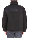 Jimbo Eco Shearling Fleece Zip-Up Jacket Black - MOOSE KNUCKLES - BALAAN 4