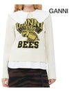 Women's Logo Intarsia Knit Top Off White - GANNI - BALAAN 6