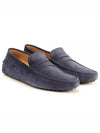 Men's Suede Gommino Driving Shoes Blue - TOD'S - BALAAN 2