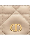 Miss Caro Passport Holder Powder Beige Macrocannage Sheepskin - DIOR - BALAAN 4