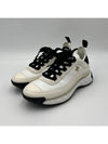 W Mixed Fiber Sneakers Velvet Calfskin Gold Metal Ivory G35617 - CHANEL - BALAAN 2