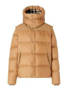 Detachable Sleeve Hooded Padding Beige - BURBERRY - BALAAN 2