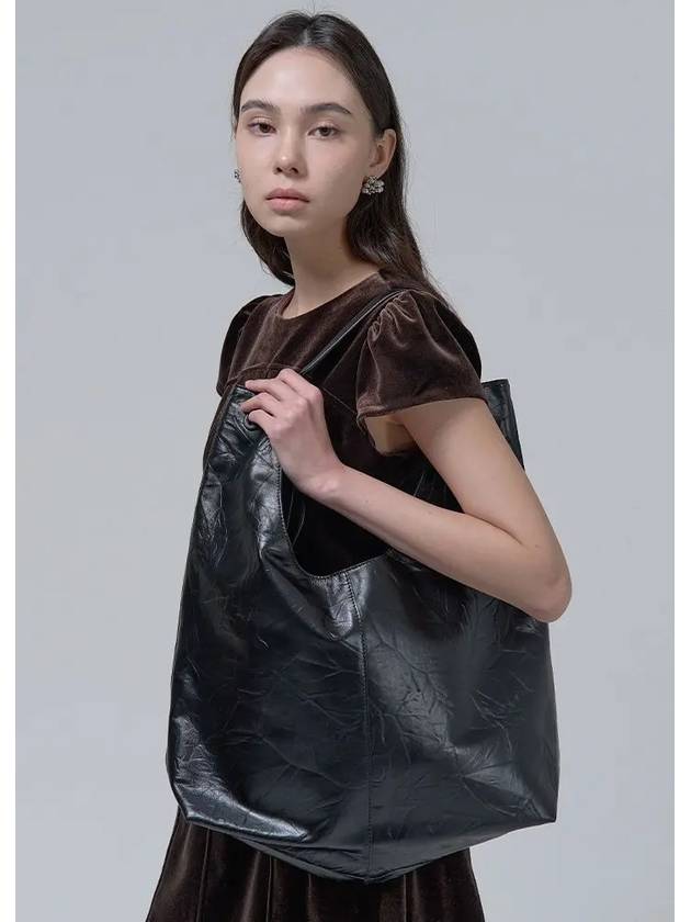 Glossy large shopper bag - EGOEDIT - BALAAN 1