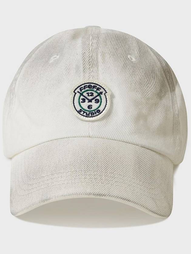 Dirty Washing Wappen Ball Cap Ivory - FFEFF STUDIO - BALAAN 5