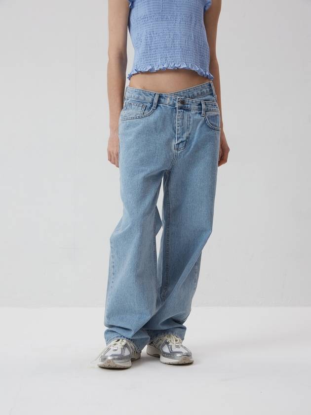 layered denim pants - REAL ME ANOTHER ME - BALAAN 1