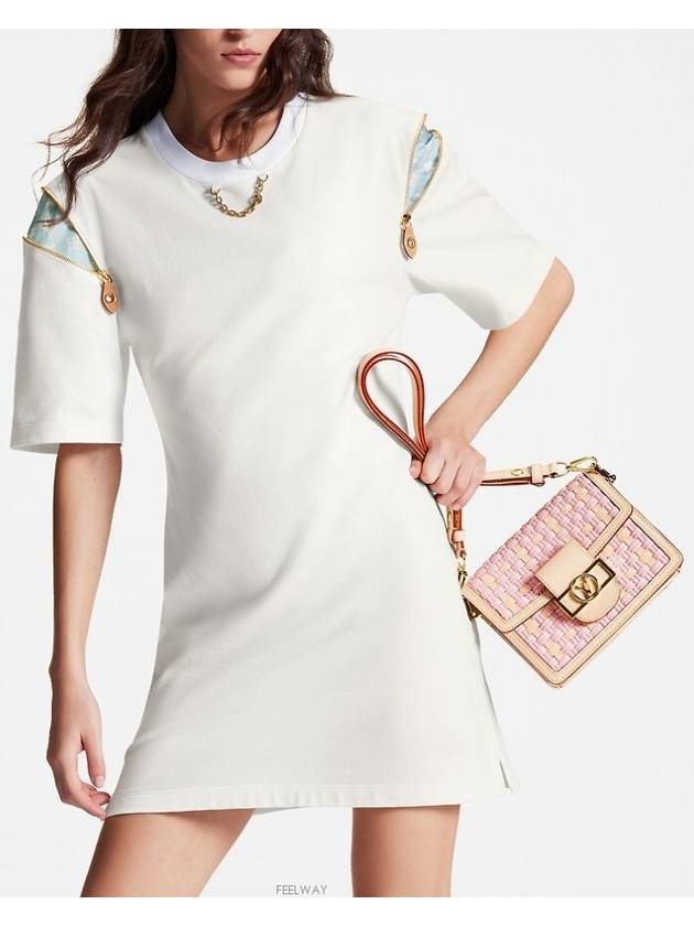 1ABYH0 Zipper Sleeve T Shirt Dress - LOUIS VUITTON - BALAAN 1