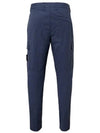 Compass Badge Gabardine Cargo Straight Pants Dark Blue - STONE ISLAND - BALAAN 3