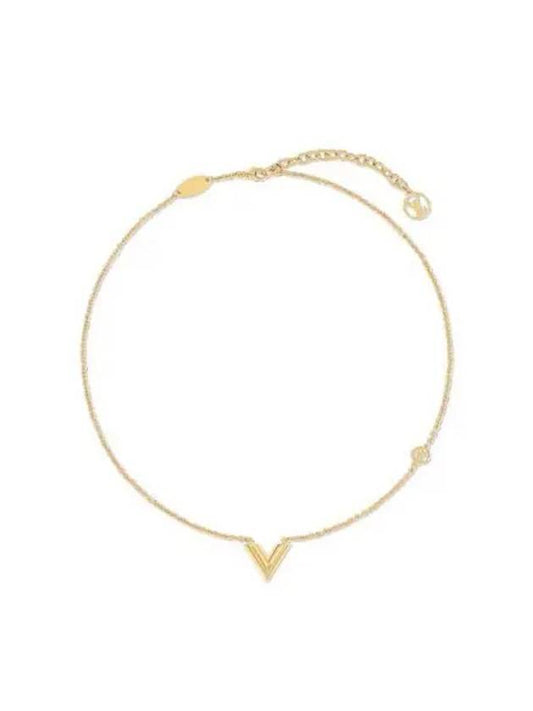 Essential V Necklace Gold - LOUIS VUITTON - BALAAN 2