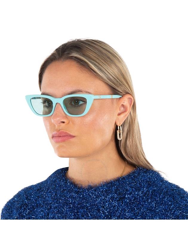 Fendi Blue Logo Folding Cat Eye Ladies Sunglasses FE40089I 90X 53 - FENDI - BALAAN 2