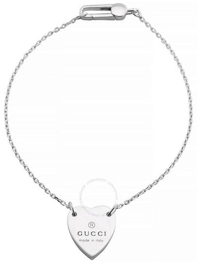 Trademark Heart Pendant Bracelet YBA223513001 Silver - GUCCI - BALAAN 2