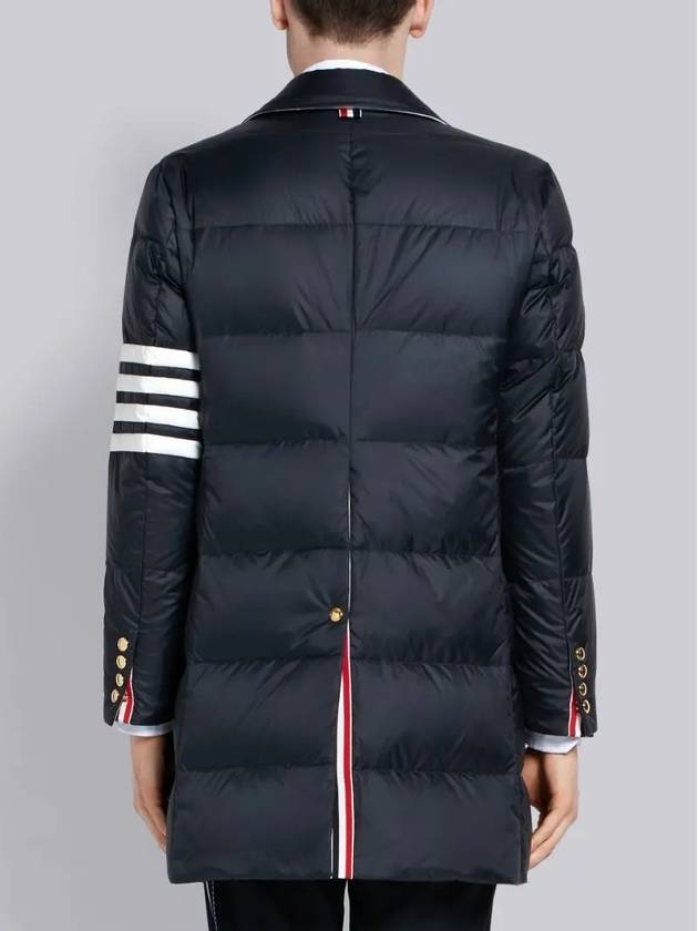 Men's 4 Bar Stripe Matte Finish Padding Navy - THOM BROWNE - BALAAN 5