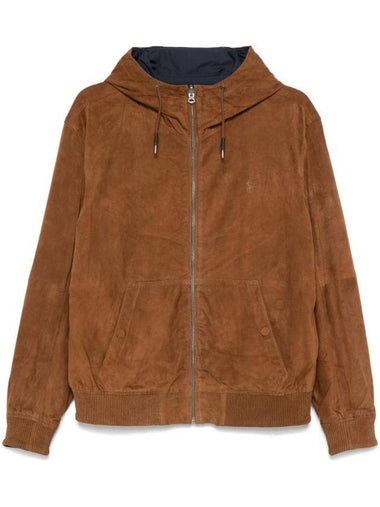 Reversible Hooded Zip-Up Jacket Multi Brown Navy - POLO RALPH LAUREN - BALAAN 1