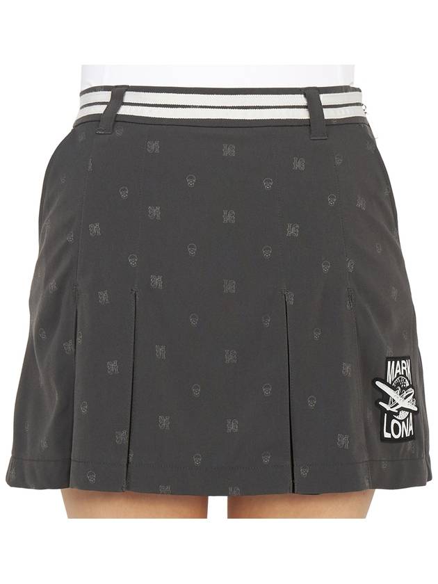 Golf Enigma MLW 3A AE03 CHARCOAL Women s Mini Pleated Skirt - MARK & LONA - BALAAN 7