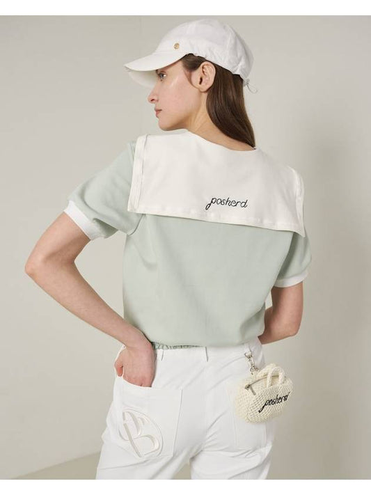 Airy Smoking Sailor Top Mint UV CUT - POSHERD - BALAAN 2