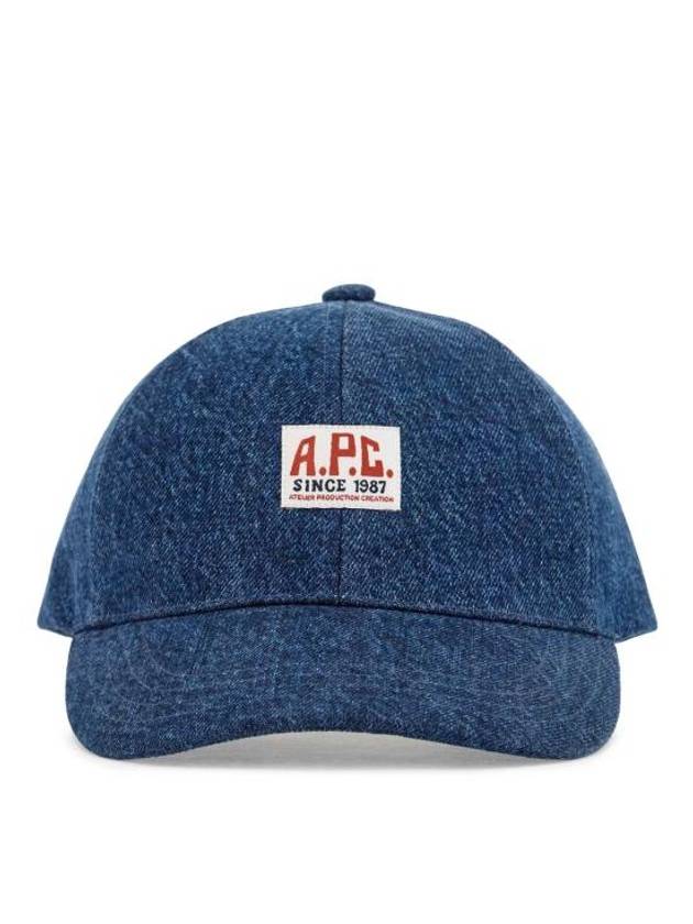 Charlie Carpenter Denim Ball Cap Stone Washed Indigo - A.P.C. - BALAAN 1