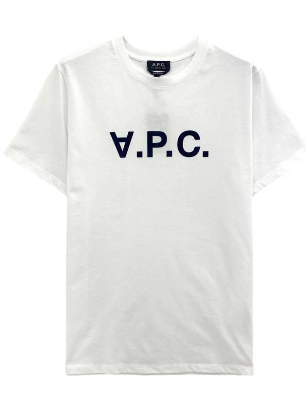 Men's VPC Logo Short Sleeve T-Shirt White - A.P.C. - BALAAN 2