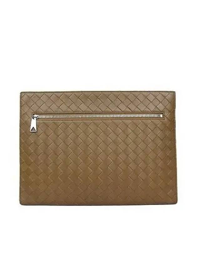 603432 Brown Color Wild Classic Woven Document Case Clutch - BOTTEGA VENETA - BALAAN 1