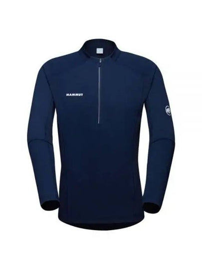 Men's Aenergy FL ​​Half Zip Up Long Sleeve T-Shirt Navy - MAMMUT - BALAAN 2