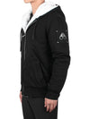 Classic Bunny Zip Up Hoodie White Lining Black - MOOSE KNUCKLES - BALAAN 5