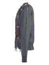 Distressed Argyle Cardigan Grey - MAISON MARGIELA - BALAAN 4