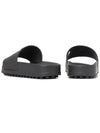 T logo flat slippers black - TOD'S - BALAAN.