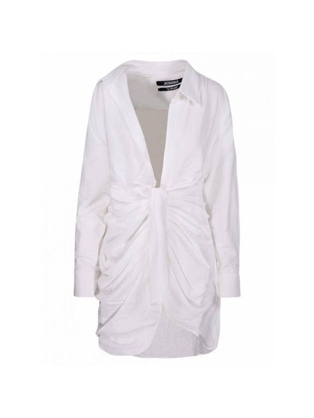 La Robe Bahia Sash Short Dress White - JACQUEMUS - BALAAN 1