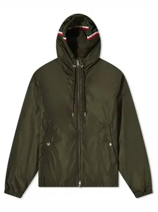 Grimpeurs Hooded Windbreaker Dark Military Green - MONCLER - BALAAN.