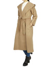 Bdanton Virgin Wool Single Coat Camel - MAX MARA - BALAAN 7