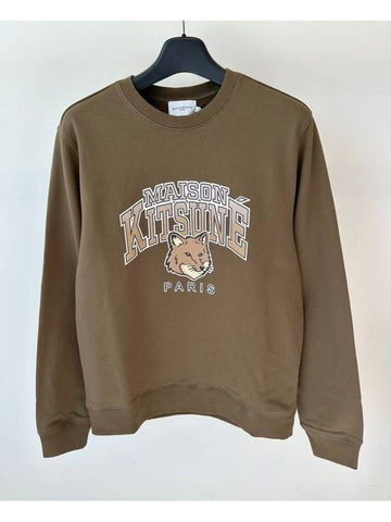 Sweatshirt LM00305KM0001 Khaki L XL - MAISON KITSUNE - BALAAN 1