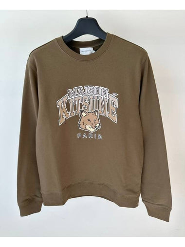 Sweatshirt LM00305KM0001 Khaki M L XL - MAISON KITSUNE - BALAAN 1