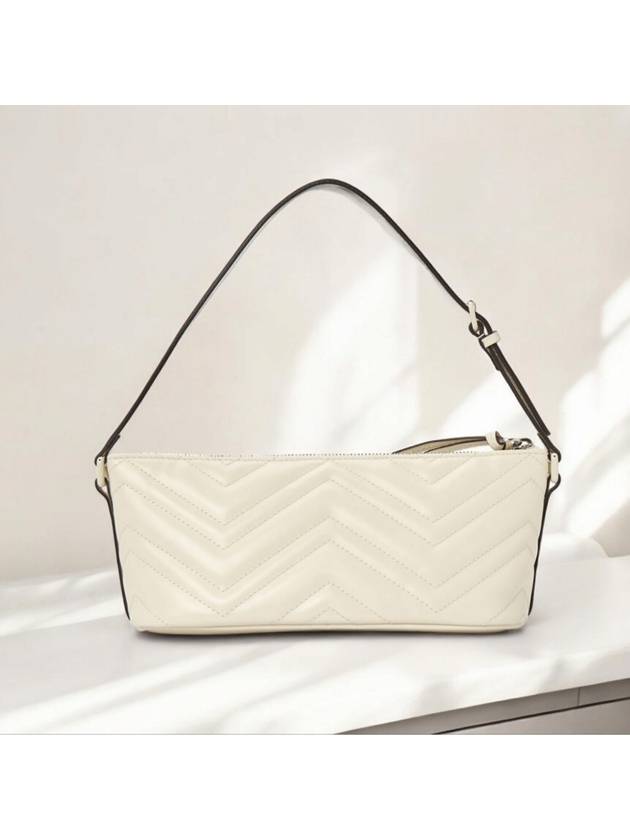 GG Marmont Matelassé Shoulder Bag White - GUCCI - BALAAN 5