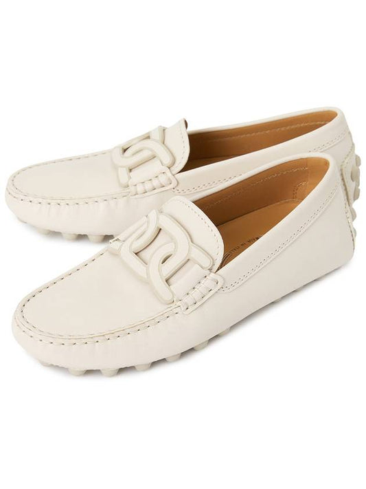 Kate Gommino Bubble Leather Driving Shoes Ivory - TOD'S - BALAAN 2