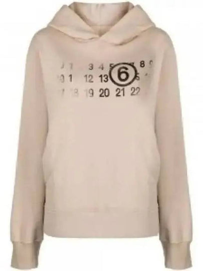 Woman's Logo Print Hoodie Top Beige - MAISON MARGIELA - BALAAN 2