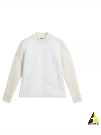 Wren Knit Hybrid Zip-Up Jacket White - J.LINDEBERG - BALAAN 2