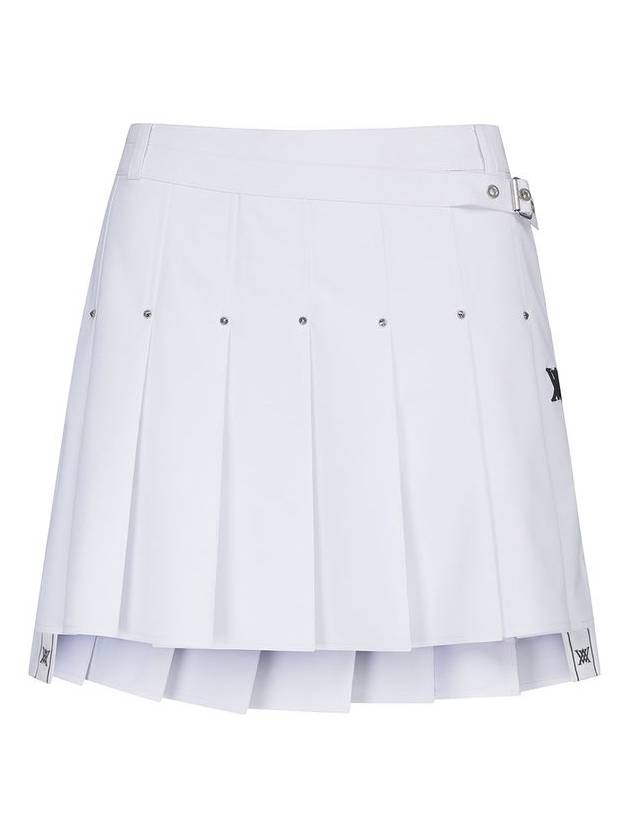 WOMEN BUCKLE DECORATIOIN PLEATS SKIRTWH - ANEWGOLF - BALAAN 1