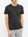 Embroidered Logo Cotton Short Sleeve T-Shirt Black - POLO RALPH LAUREN - BALAAN 4