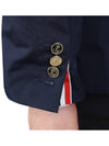 Typewriter Cloth Grosgrain Placket Sport Jacket Navy - THOM BROWNE - BALAAN 8