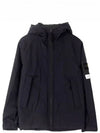 Primaloft Insulation Soft Shell-R Hooded Jacket Navy - STONE ISLAND - BALAAN 2