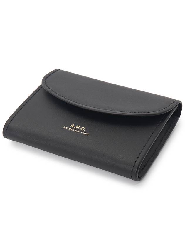 Geneve Flap Card Wallet Black - A.P.C. - BALAAN 4