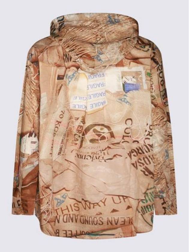 Print Drawstring Hoodie Brown - VIVIENNE WESTWOOD - BALAAN 3