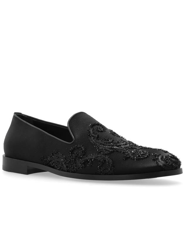 Versace Shoes With Barocco Pattern, Men's, Black - VERSACE - BALAAN 4