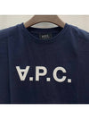 VPC Logo Organic Cotton Short Sleeve T-Shirt Navy - A.P.C. - BALAAN 5