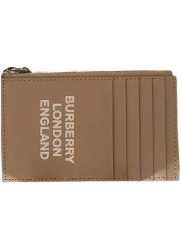 Zipper Card Wallet Brown - BURBERRY - BALAAN 1