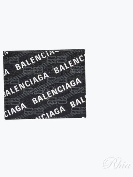 BB Monogram Half Wallet Black - BALENCIAGA - BALAAN 2