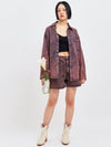 Wine Oversized Denim Shirt Indie Pink - C WEAR BY THE GENIUS - BALAAN 3