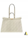 Logo Pattern Medium Canvas Tote Bag Green - FENDI - BALAAN 2