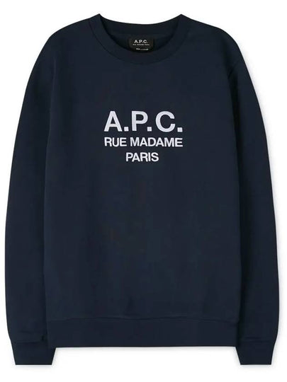 Rufus Embroidery Logo Sweatshirt Navy - A.P.C. - BALAAN 2