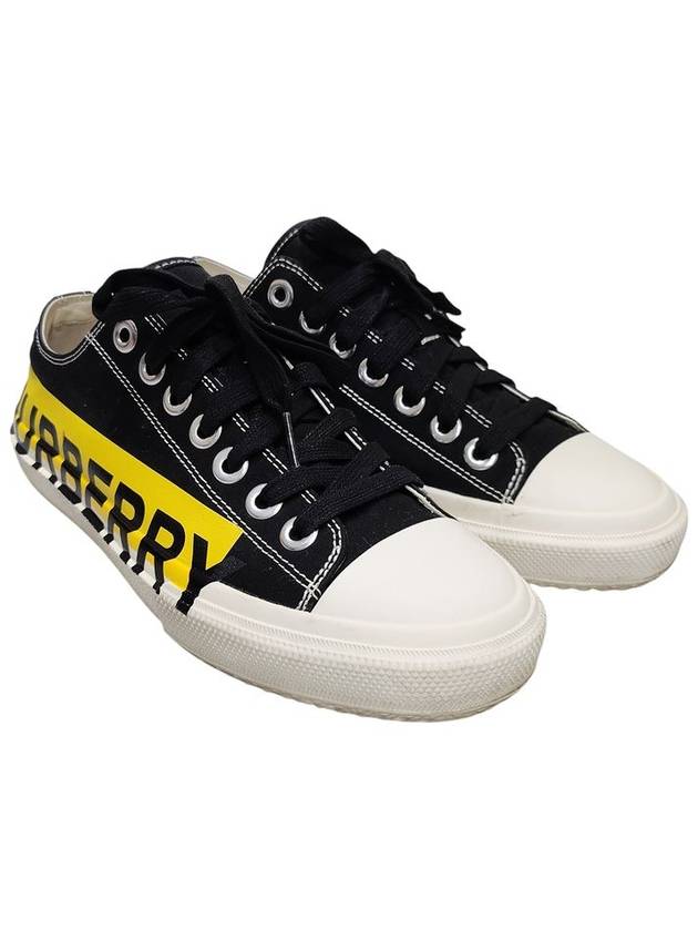 8038906 Contrast logo stitch sneakers - BURBERRY - BALAAN 2